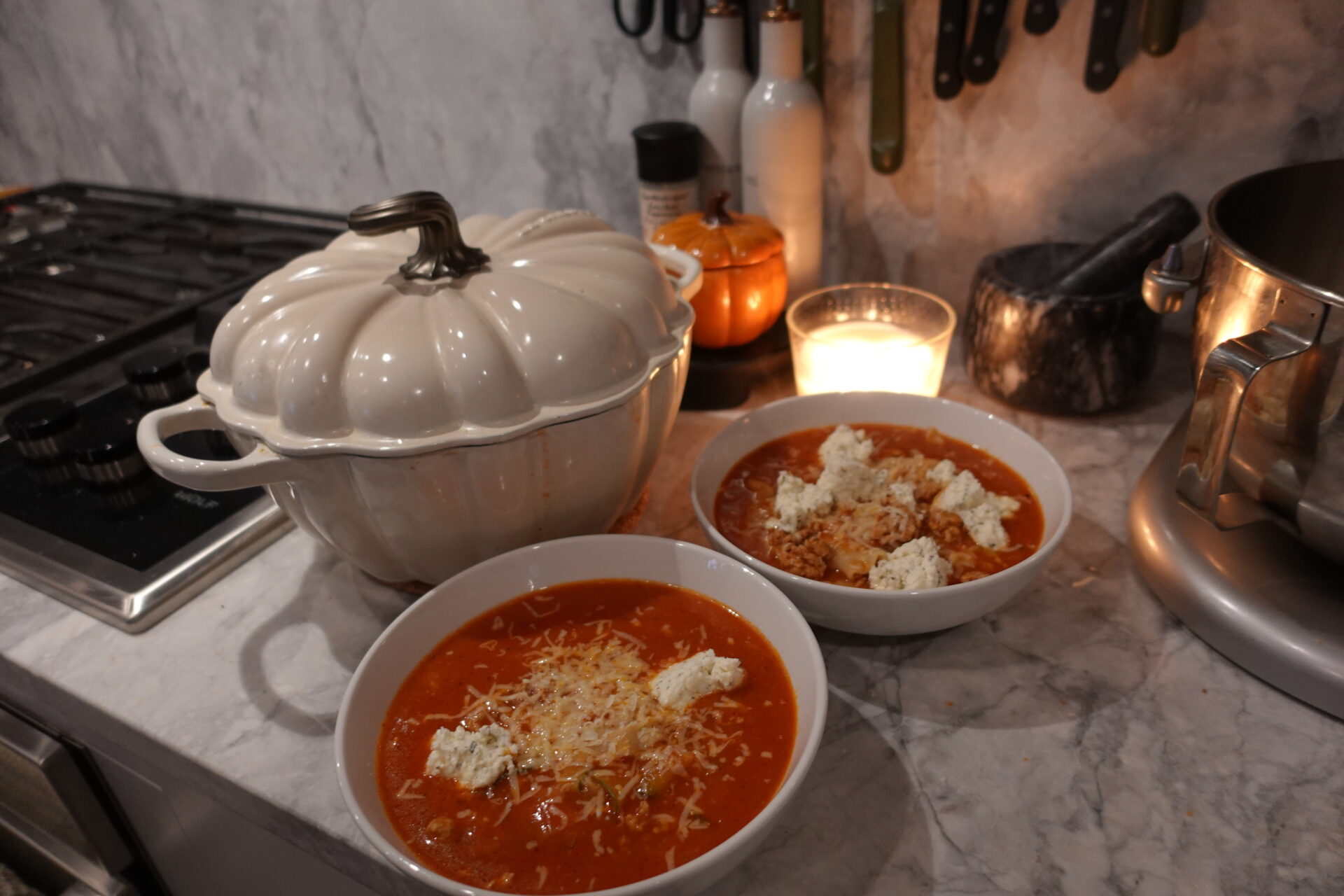 high protein low carb lasagna soup