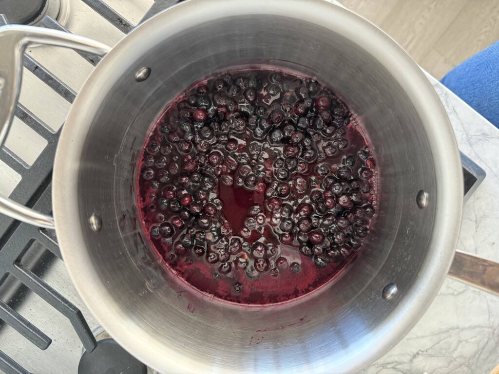 homemade blueberry compote