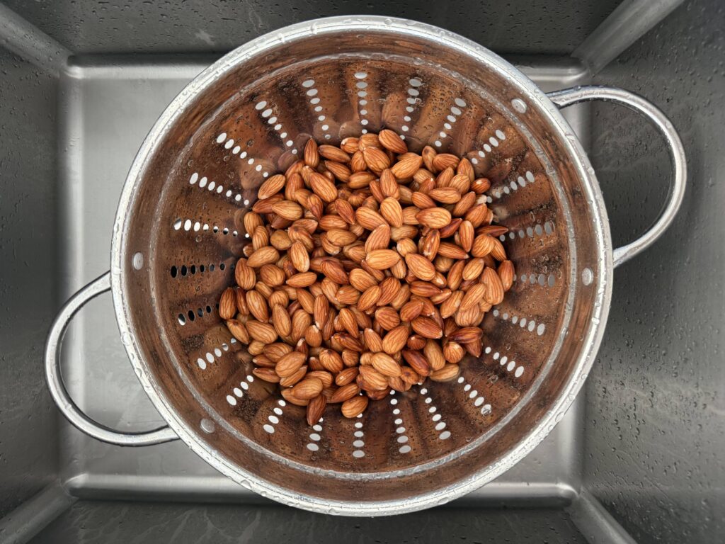 fresh almonds for almond milk