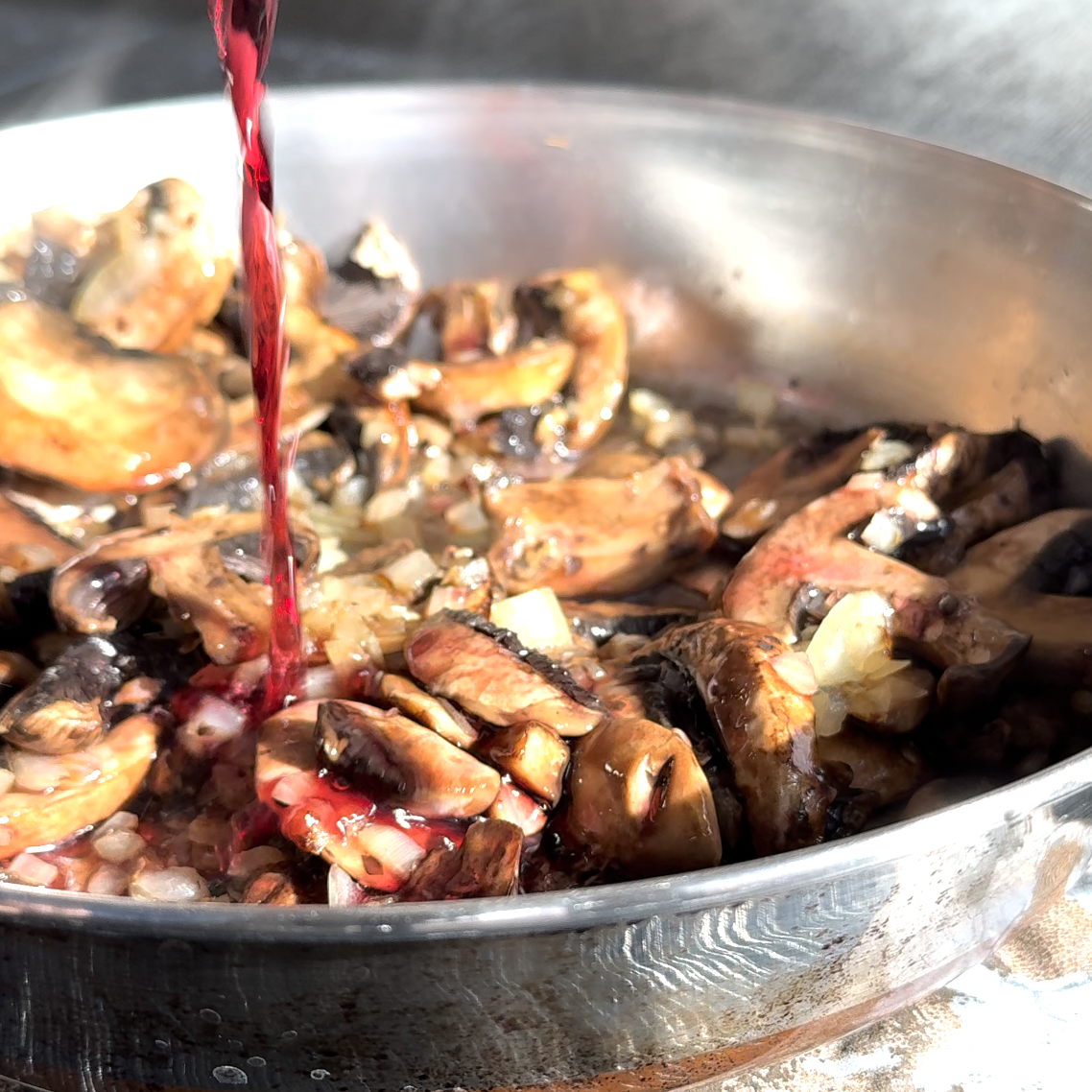 red wine mushrooms