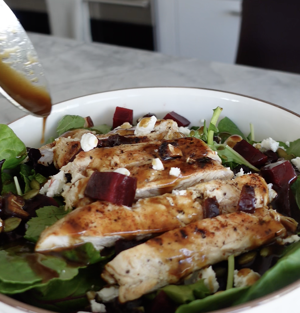 goat cheese salad with beets