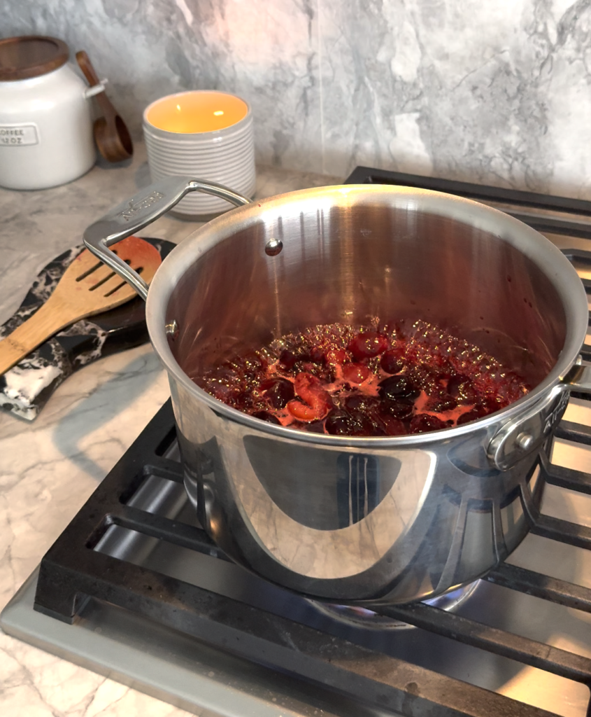 how to make cherry compote