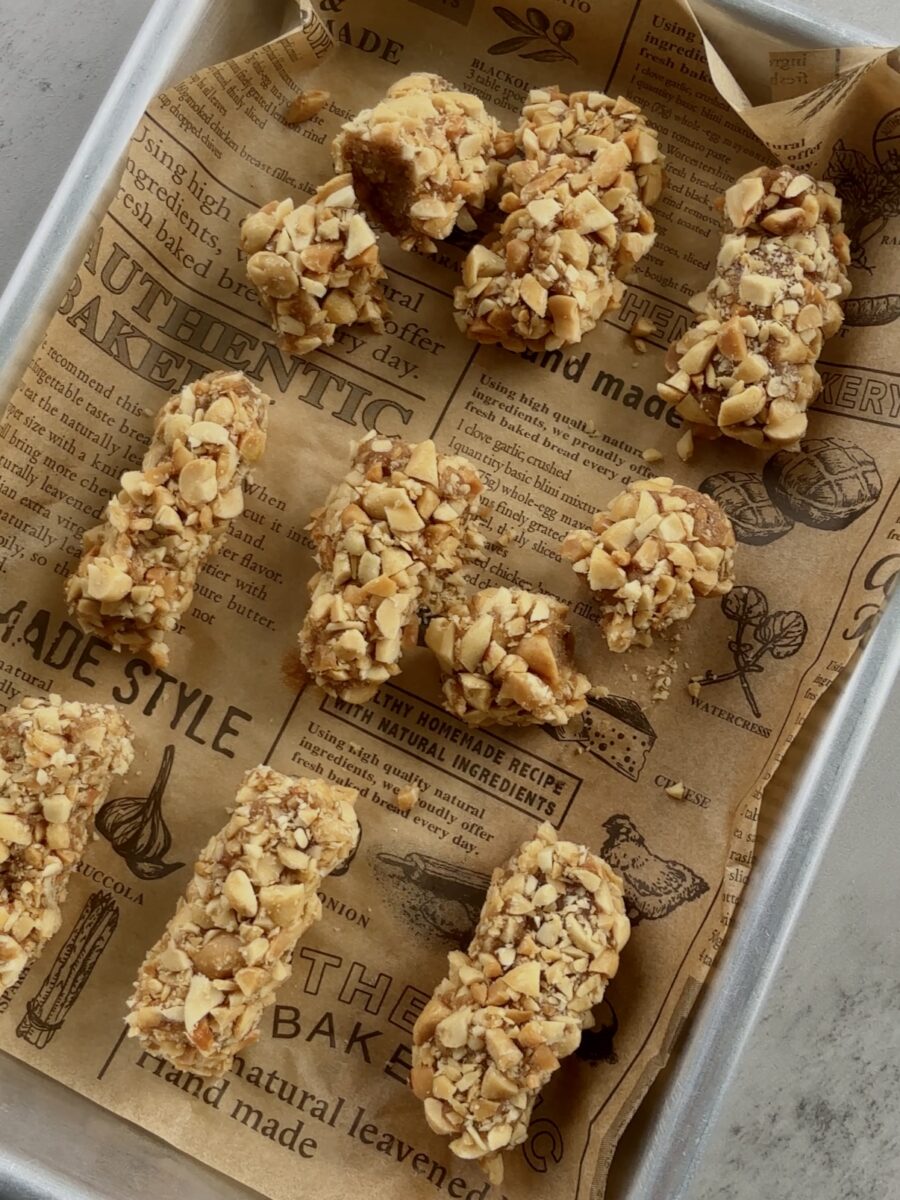 PAYDATES (Peanut Butter Dates) - Clean Copycat Payday Candy Bar Recipe!