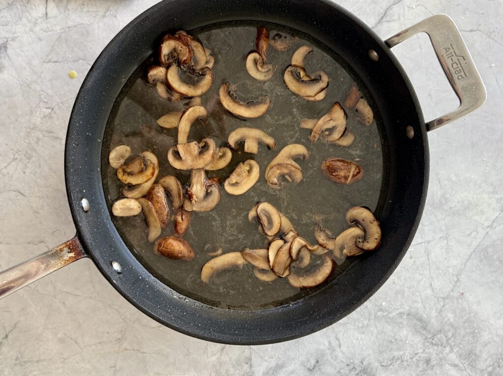 sweating mushrooms for chicken and mushrooms recipe